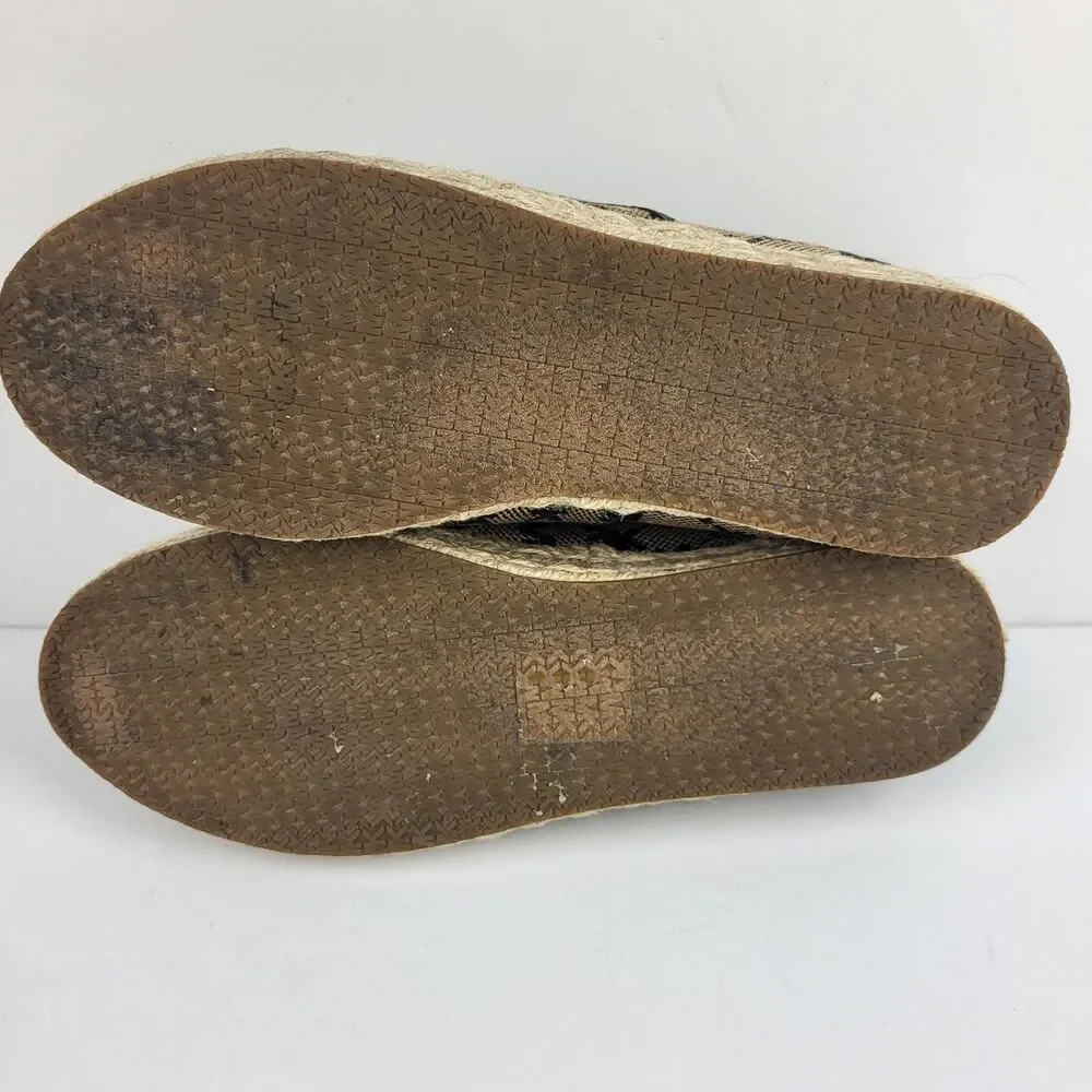 MICHAEL KORS Lenny Logo Jacquard Slip-On Espadrille Size 7M